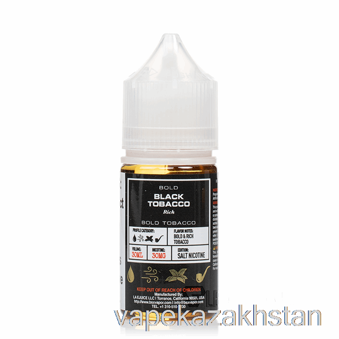 Vape Smoke Black Tobacco - BSX Salt Series - 30mL 50mg